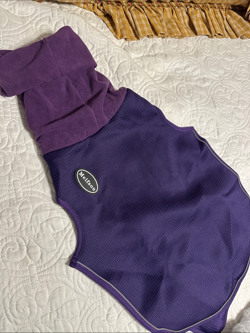 Purple Dog  One-Piece Anxiety Vest with Hood